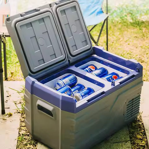 Cooler Box Compressor Car Fridge Freezer for Outdoor Portable Camping Refrigerator Freezers Cooler B