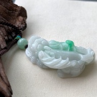 快速出貨 免費開光 天然A貨緬甸玉翡翠招財貔貅項鍊 飛天貔貅