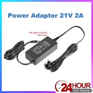Ac To Dc Power Adapter 21V 2A AC to DC 5.5 x 2.1 / 2.5MM UK 3PIN Plug with Blue LED Indicator For CC