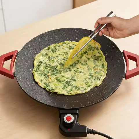 Smokeless Indoor Electric Grill & Nonstick Griddle with Handles Fast-Heating Tabletop Grill 11.8in f