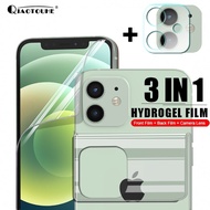 【cw】 3 in 1 Hydrogel Film For iPhone 12 11 Pro Max Camera Screen Protector on iPhone X Xr Xs Max 6s 7 8 Plus 13 12 Mini Lens Glass