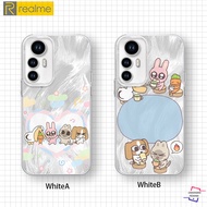 Enjoy tea with the popular animation IP "Siam Lip" Casing for Realme C63 65 67 53 55 35 33 31 30 21Y
