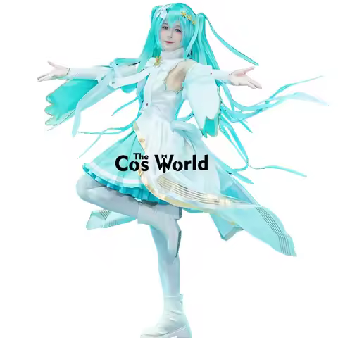 PJSK Miku Theatrical Version White Cross Stage Outfits Anime Cosplay Costumes