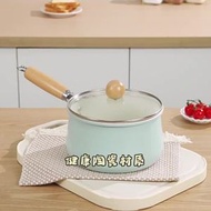 全城熱賣 - （14cm）秋波藍雙面陶瓷奶鍋 不挑爐灶雪平鍋