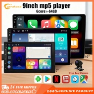 Cooling system Android Player 9 inch (6GB RAM+64GB) Quad Core Car Multimedia MP5 Player Free Camera 