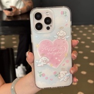 Cute angel dog case for iPhone 17 Pro/16 Pro/15 Pro/14 Pro