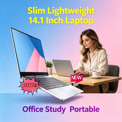 2026 Hot New 14.1 Inch Ultra Thin Laptop Intel N95 Win11 DDR4 16GB 32GB RAM 2TB SSD Slim Business St