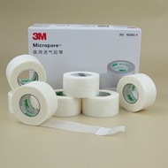 A49-  (5卷/2.4cm*9.1m) 3M 醫用膠布 透氣膠帶 無紡布手撕紙膠帶 易撕膠紙 低致敏膠帶
