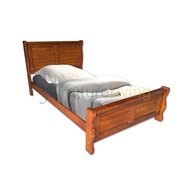 Furniture Living Wooden Bedframe (Single) + Seahorse Foam Mattress 4inch