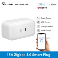 ITEAD SONOFF ปลั๊ก Zigbee 15A ปลั๊กอัจฉริยะ ซ็อกเก็ตอัจฉริยะ eWeLink APP การควบคุมเวลา สวิตช์อัจฉริย