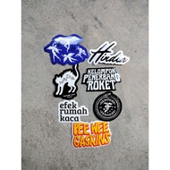 Indonesian Hindie Band Stickers, Waterproof Hindia Band Stickers, Suitable for Stickers on Helmets