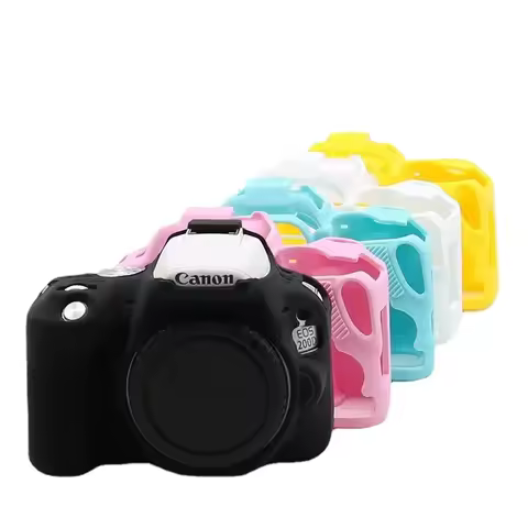 Rubber Silicon Case Soft Body Cover Protector Skin for Canon EOS 250D 200DII 200D Rebel SL2 Kiss X9 