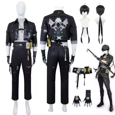 New Game Wuthering Waves Rover Cosplay Costume Rover Male Cosplay Outfit Wig Halloween Carnival Unif