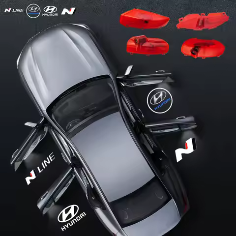 2 pieces Car Door Welcome Lights Laser Projector Night Signal Lights For Hyundai Sonata 8 SONATA 9 V