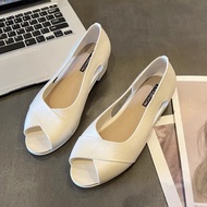 Gratis Ongkir - Flat Shoes Wanita / Sepatu Flat Kasual / Flat Shoes Polos Wanita / Pump Flat Shoes