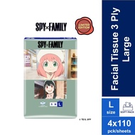 Vinda Deluxe Facial Tissue Large 3ply Spy X Family Limited Edition (4x110s)