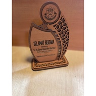 WOOD MEDAL PLAQUE CENDERAHATI MAJLIS KERAMAIAN PLAK KAYU HADIAH MEDAL GIFT PRESENT MEDAL KAYU PLAK K