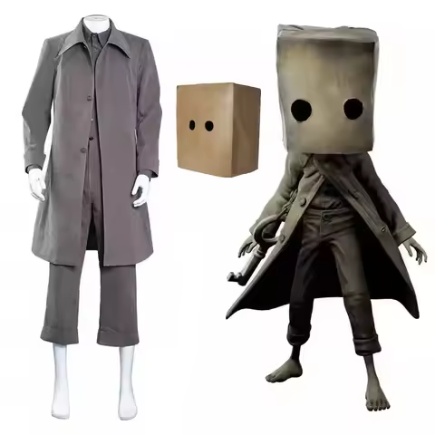 Game Little Nightmares 2 Cosplay Costumes Mono Coat Uniform Adult Performance Clothes Cloak Hallowee