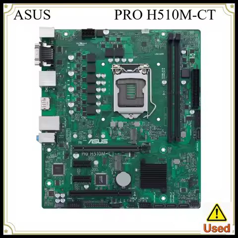 ASUS PRO H510M-CT Motherboard Intel H510 LGA 1200 Support 2×DDR4 MAX Up 64GB USB3.2 Micro ATX Suppor