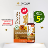 6 หลอด Propoliz โพรโพลิซ สเปรย์พ่นคอ สูตร MAXI เข้มข้น 5 เท่า Propolis Mouth Spray  20ml สเปรย์ลดกลิ่นปาก เจ็บคอ