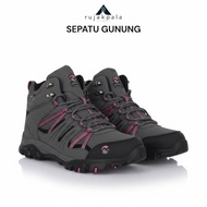 UK7.5 Mountain Shoes / 40.5 - Gelert Horizon Mid Waterproof Womens Walking Boots charcoal