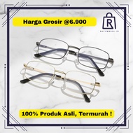 (Wholesale @6900) Men's and Women's Stainless Steel Reading Glasses #RM 888 Anti-Radiation Plus Lens