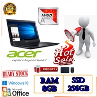 laptop acer aspire 3 a314-33 n4000 ram 8 ssd 256gb (free gift) - 8gb hdd 1tb