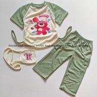 Children's Suit - One Set Lotso Cargo Girls Premium Thick Soft Free Bag 1-6 Years