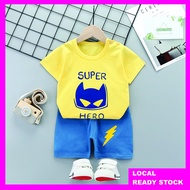 Kids Clothes sets 1-4yrs Boy Girl Short Sleeve T-Shirt Baby Cute Toddler Children Two-piece ~ Baby C