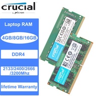 Crucial 4GB 8GB 16GB DDR4 2400Mhz 2666Mhz 2133Mhz 3200Mhz 1.2V 260Pin SODIMM Laptop Memory RAM Noteb