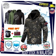 Jacket Waterproof Malaysia Sharkskin Military Jacket Lelaki Shark Skin Sweater Windbreaker Motorcycle Jaket Motor Rider