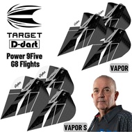 TARGET DARTS FLIGHT- VAPOR/VAPOR S Phil Taylor Power 9Five G8 Pro Ultra Dart Flights (3Pcs/Pack)