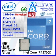 *Singapore Distributor Stocks* 12Gen Intel Core i7 12700K 12th Gen LGA1700 Box Processor