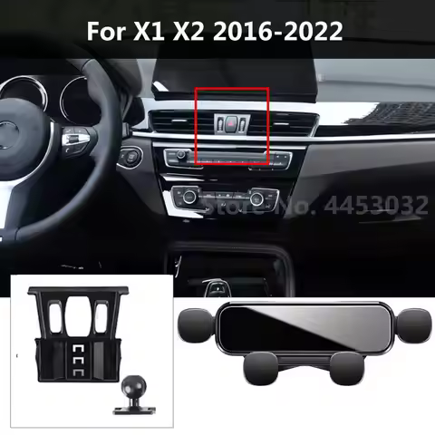 Car Mobile Phone Holder For BMW X1 F48 F49 X2 F39 2016-2021 Gravity Navigation Bracket Mute Not Bloc