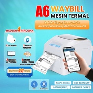 Pony A6 Thermal Printer Bluetooth Waybill Barcode Shipping Label Consignment Note Bluetooth Printer 