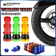 1 [Biji] Tubeless Valve Kepala Tubeless Air Valve Tayar Aluminum Alloy Universal Motor & Kerata