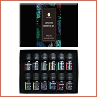 20/12Pcs 5ml Gift Box Pure Natural Plant Oils Set For Humidifier Diffuser Lemongrass Eucalyptus Lavender Oil explansg