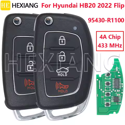 HE 433.92 FSK 95430-R1100 4A PCF7939MA Chip SY5AERGE04 HY14R Blade Flip Car Remote Key For Hyundai H