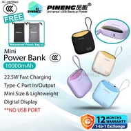 【3C Certified】Pineng PN-830P 10000mAh Powerbank 22.5W Built in Cable Power Bank Pineng PowerBank PN8