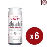 朝日 Asahi 超爽3.5啤酒 Dry Crystal (巨罐裝) 6x500毫升 [中文版]