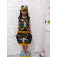 Dayak/kalimantan Traditional Clothes (Adults And Children)