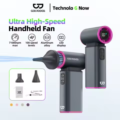 Ultra High Speed ​​Kipas 6000mAh 3-in-1 Kipas Hapus debuKipas Maximum Speed ​​71000RPM 100-grade Alu