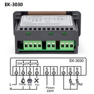 ตัวควบคุมอุณหภูมิแบบดิจิตอล 220V Cool Heat Switch ตู้เย็นเครื่องทําความเย็น Defrost Thermostat Senso
