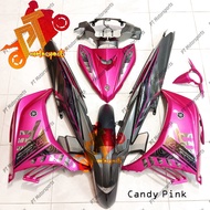 Yamaha LC 135 Cover Set Candy Pink Gray Exciter Vietnam Chrome Pink 106 Sticker Tanam 2K V2 V3 V4 V5