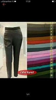 Celana formal celia ukuran besar xxl, 4L, 5L, 6L