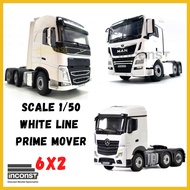 WSI White Line Prime Mover 6x2 Volvo MAN Mercedes Scale 1/50 Construction Diecast Scale Model