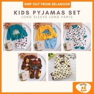 Baju Tidur Budak Lelaki 6M-6Y Kids Pyjamas Boy Pajamas Soft Cotton Baby Boy Sleepwear Kanak Baju Tid