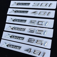 For New XDrive SDrive 18i 20i 25i 28i 30i 35i 40i 50i 20d Fender Trunk Car Emblem Badge X1 X3 X4 X5 