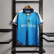 00-01 Classic Retro Football Shirt Manchester City I HAALAND Blue T-shirt 2000 2001*&--