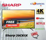 [INSTALLATION] SHARP 70 Inch CK1X AQUOS 4K UHD Android TV - 4TC70CK1X (1-13 DAYS DELIVERY)